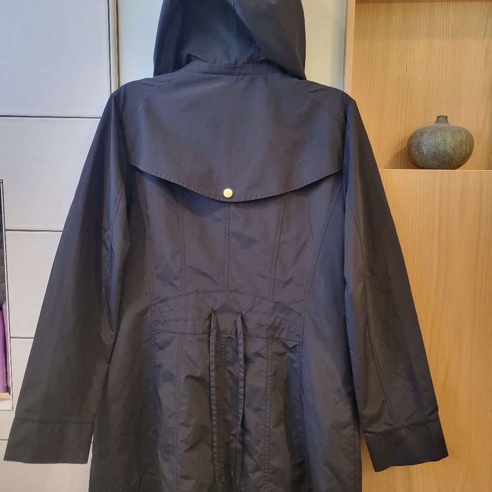 Cole Haan Rain Coat, Size M, Black - Picture 2 of 14